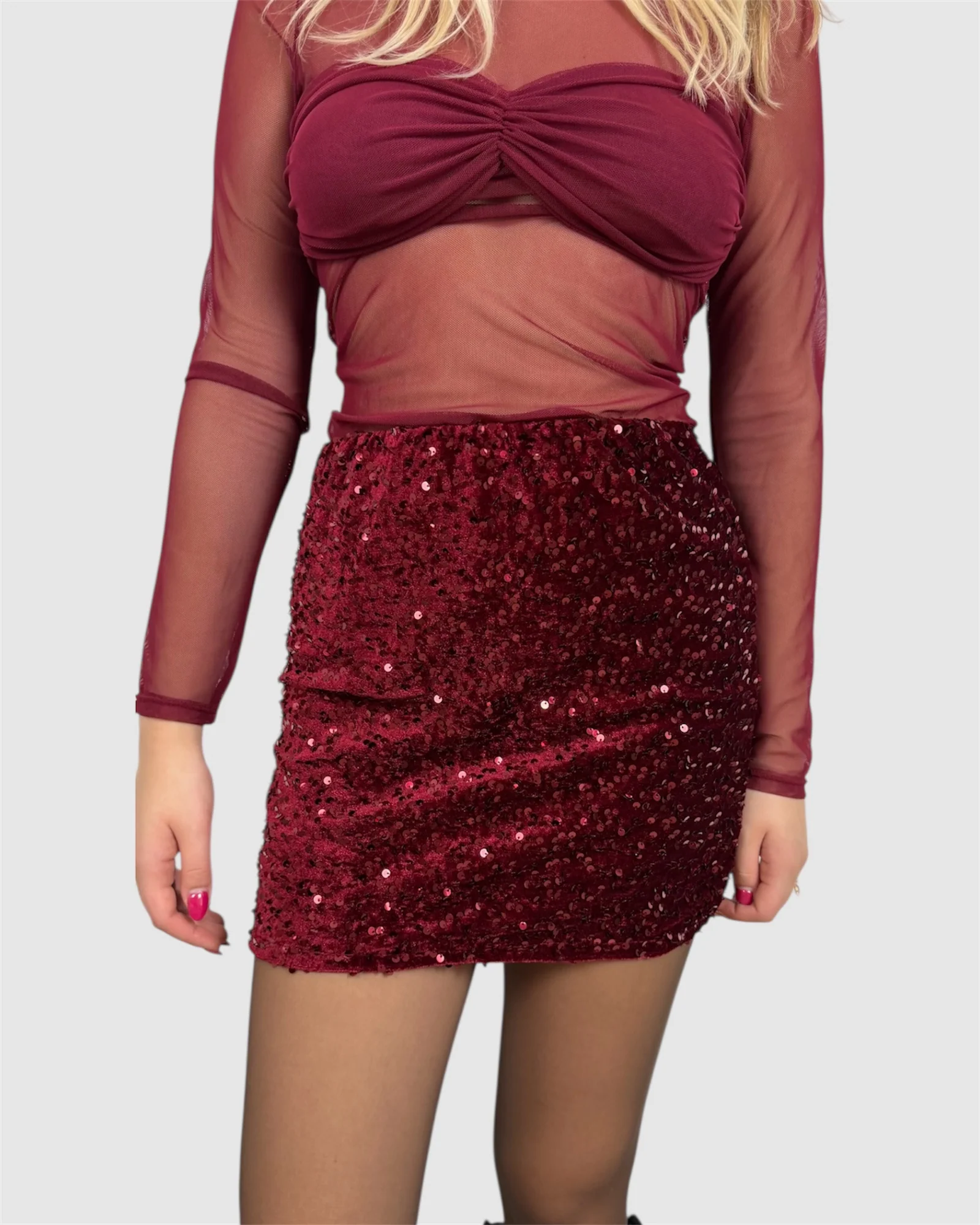 Jupe ANAÏS rouge - Image 3