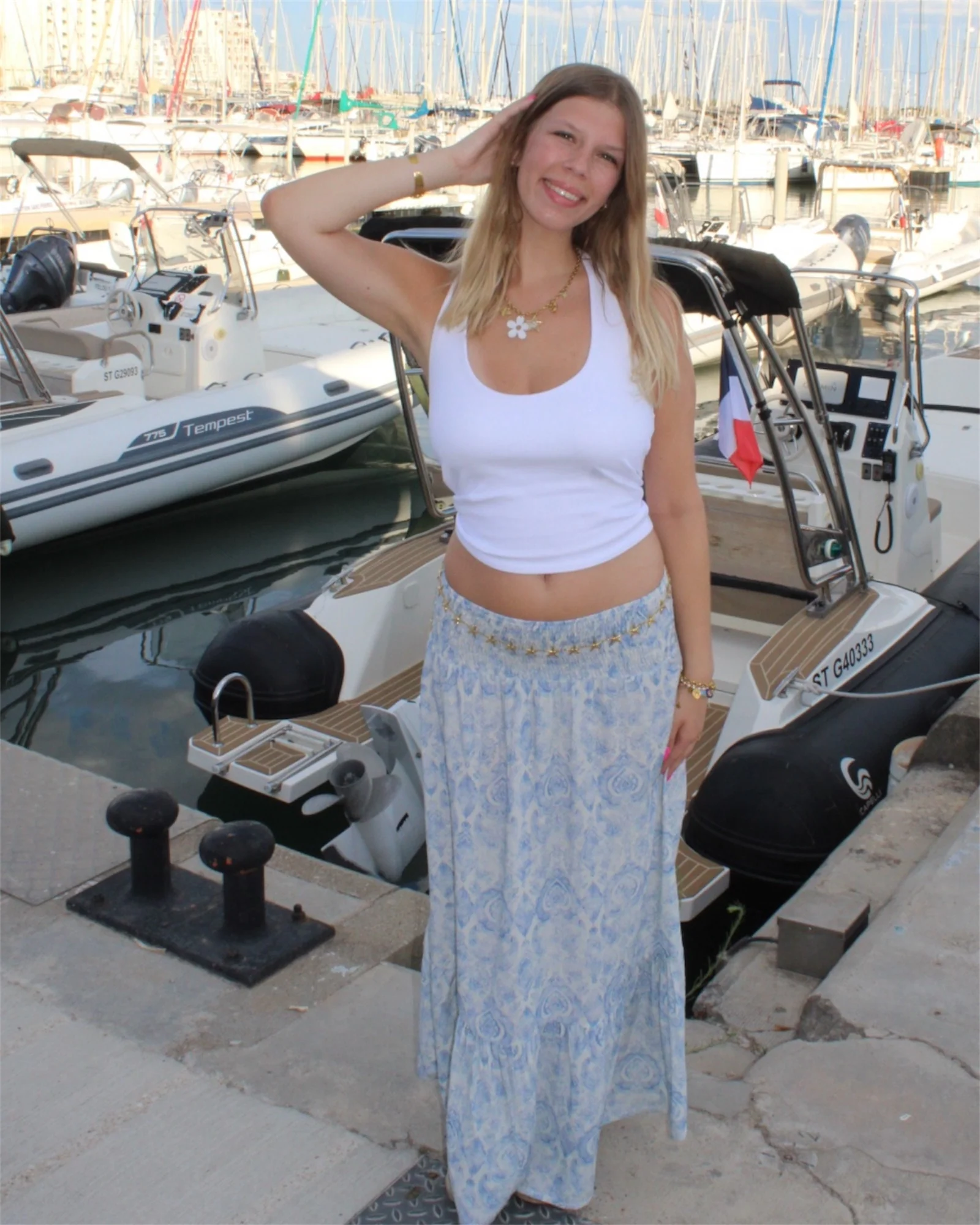 Jupe GORGIA bleu - Image 3