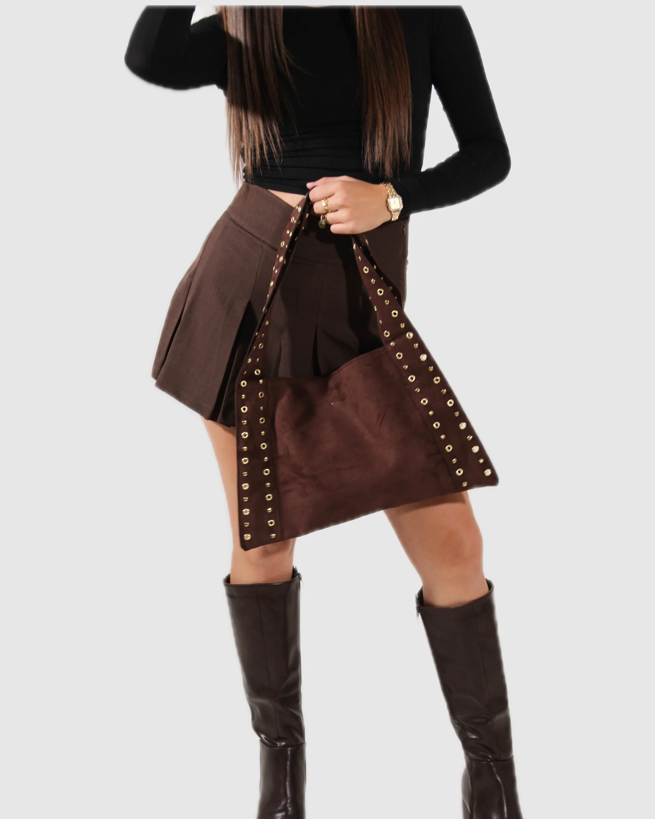 Jupe LIA marron - Image 3