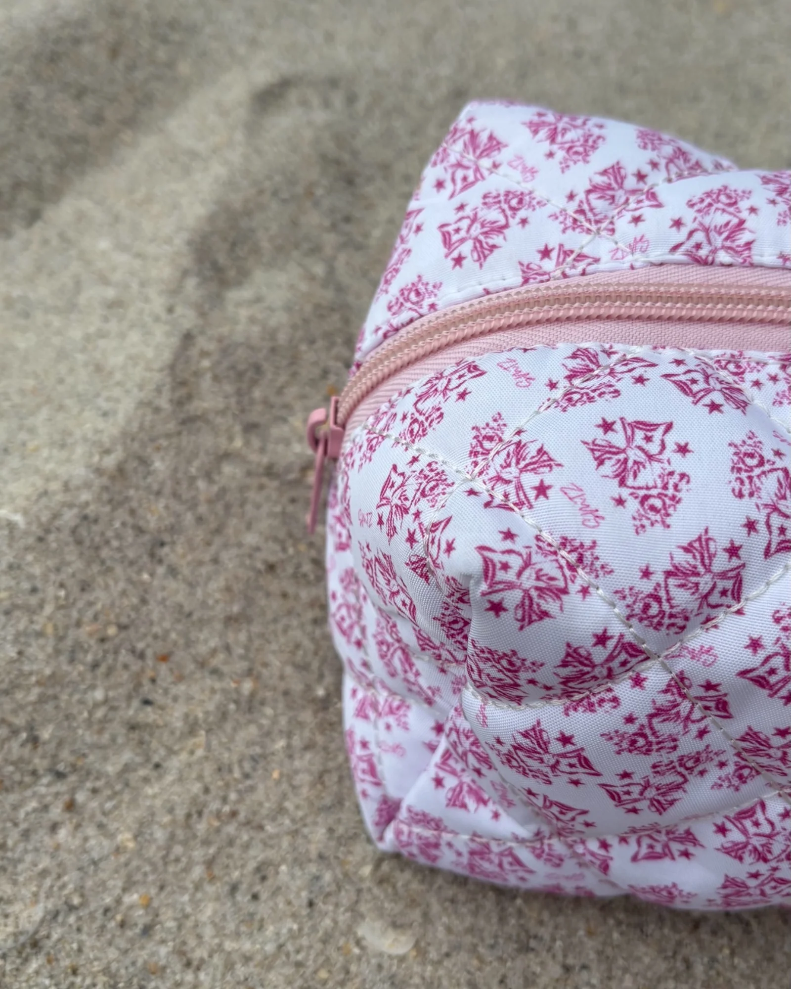 Trousse tissu rose SMTZ - Image 3