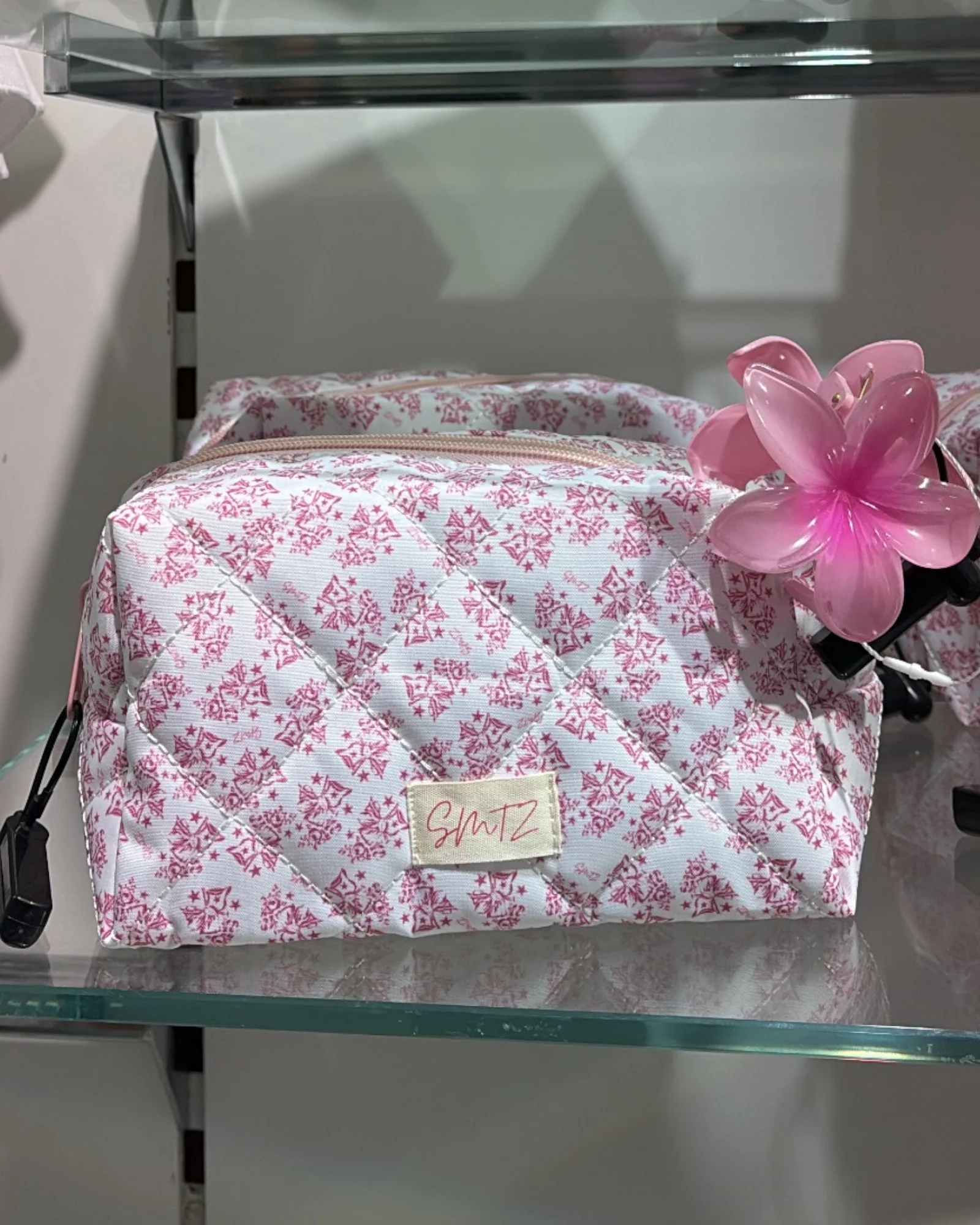 Trousse tissu rose SMTZ - Image 4